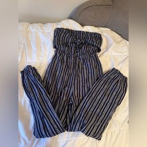 Striped navy blue jumper